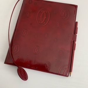 Authentic Cartier Happy Birthday folio notebook.